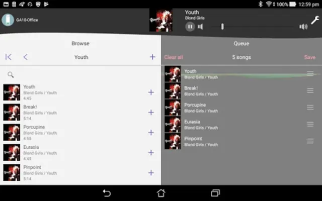 Panasonic Music Control android App screenshot 2